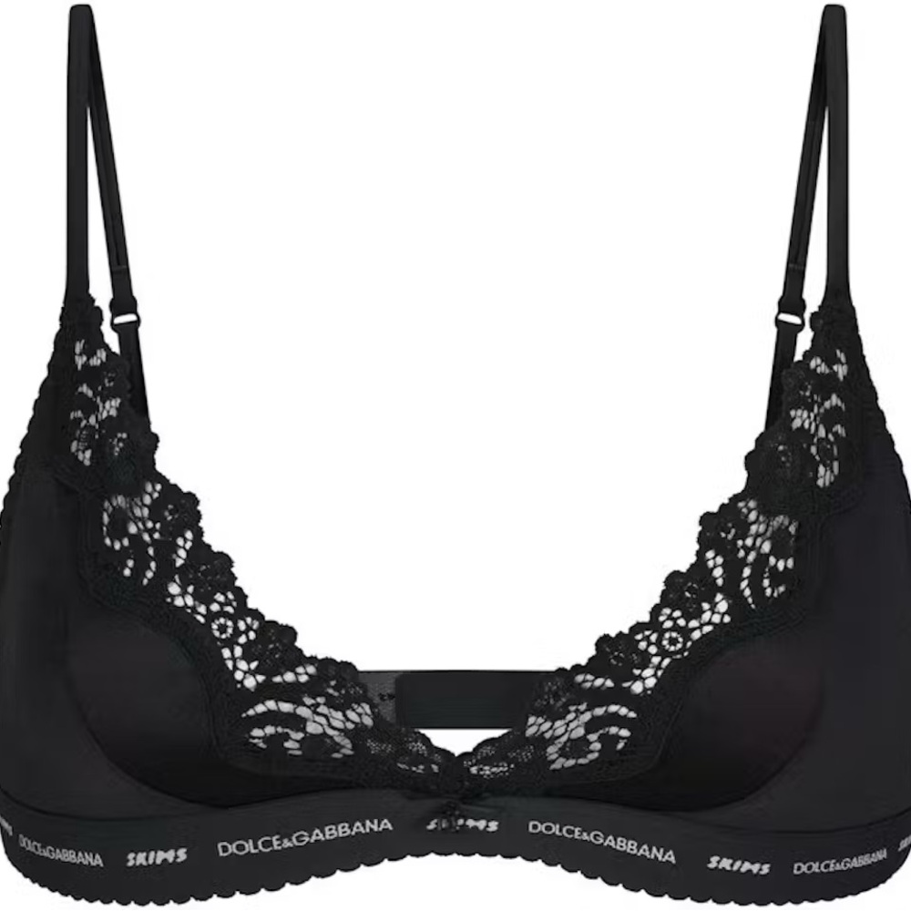 Dolce&Gabbana x SKIMS
Stretch Satin Triangle Bralette